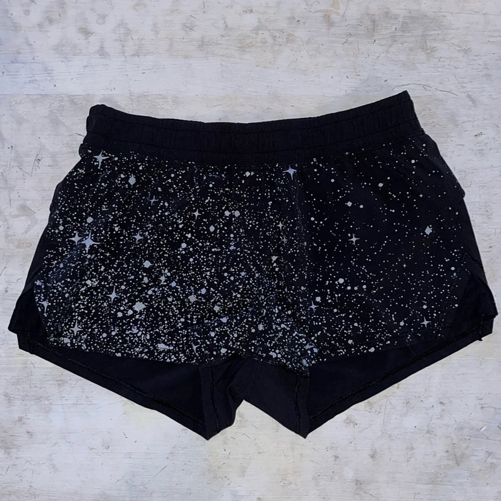 Ivivva Black and White Starry Kids Shorts